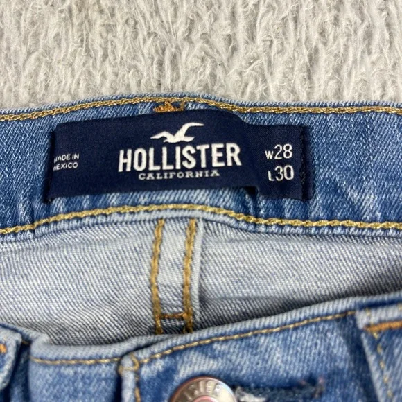 Hollister Epic Flex Slim Straight Jeans Mens 28x30 Medium Wash Blue Denim - Picture 2 of 11